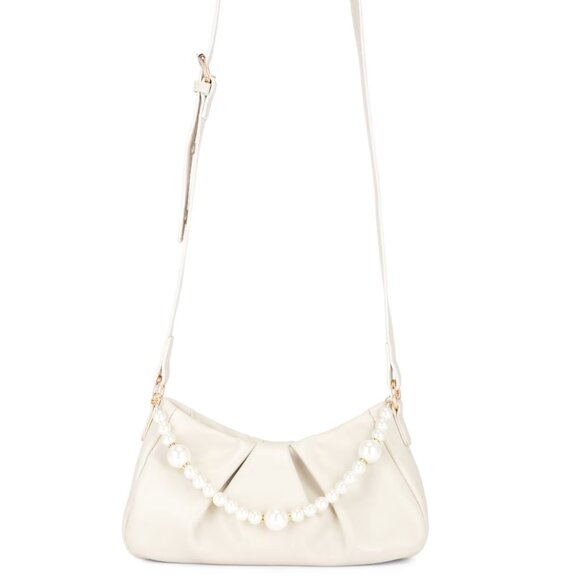 superdown Kamille Bag in Cream White Vegan Leather Crossbody Clutch - Picture 1 of 4